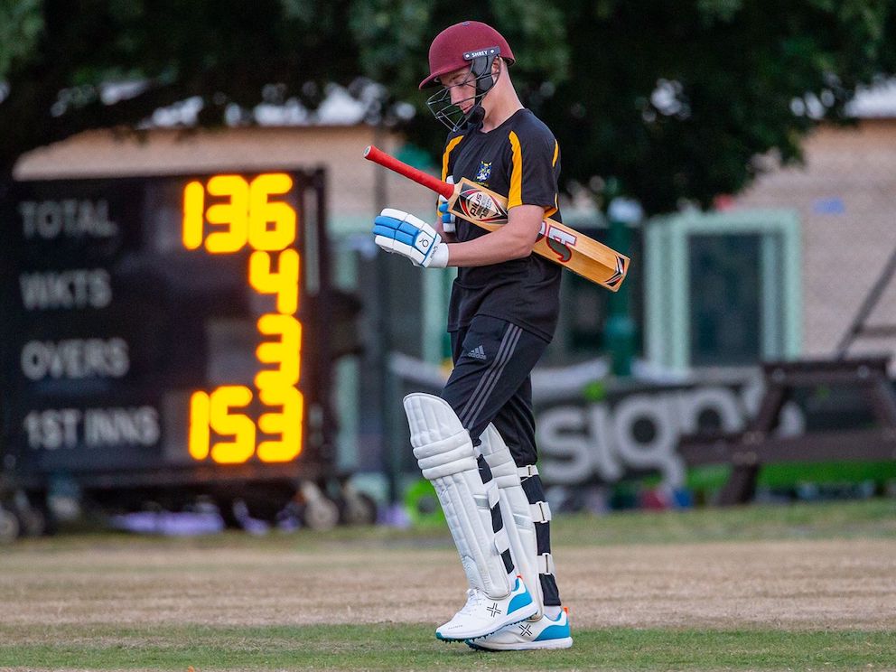 Harry Bannister on his way out to bat in a cup game for Bovey Tracey last season<br>credit: Mark Lockett