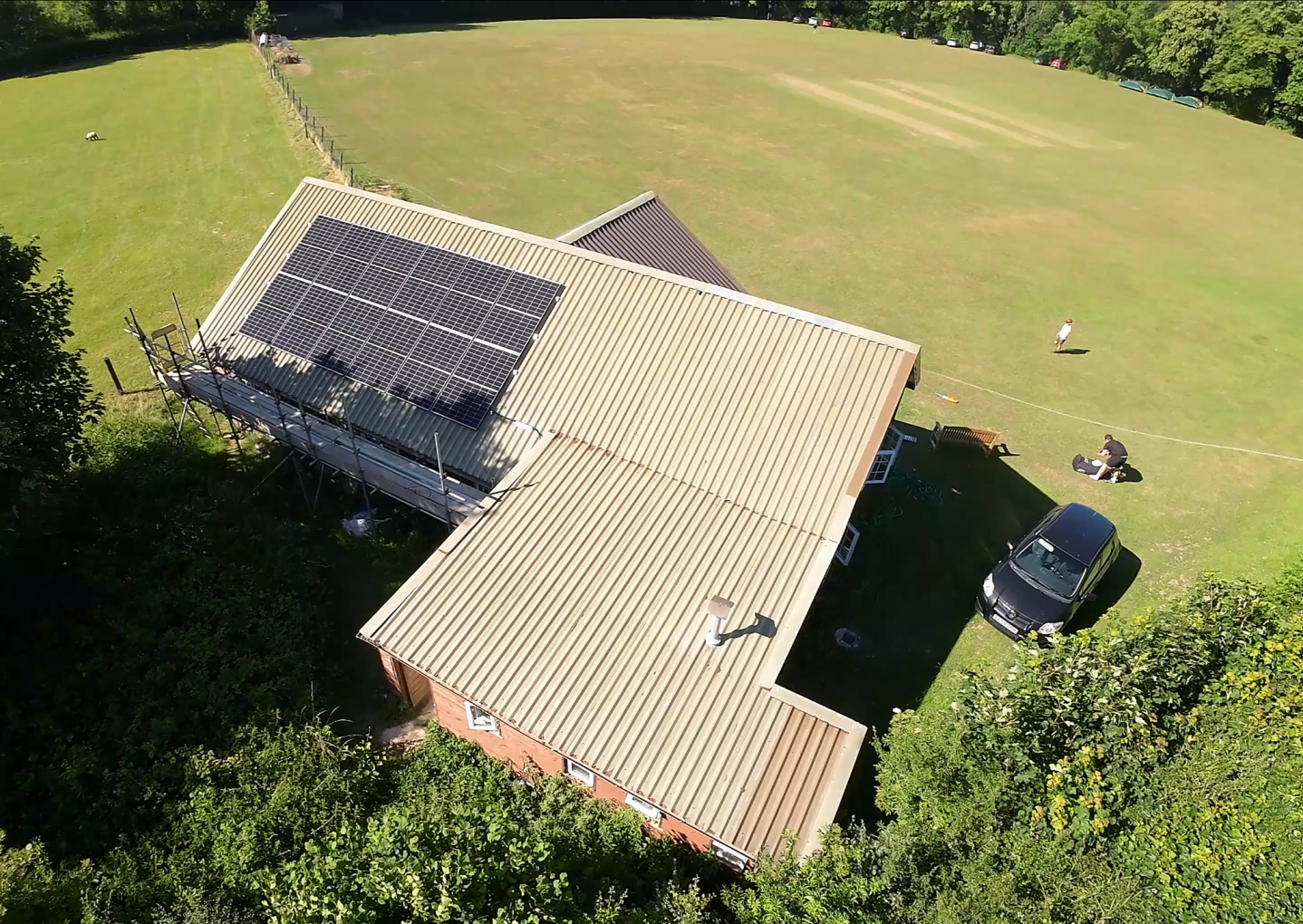 Bridestowe CC – Solar panels now in operation.