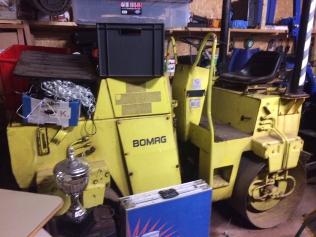The Bomag roller offered for sale by Topsham SJ