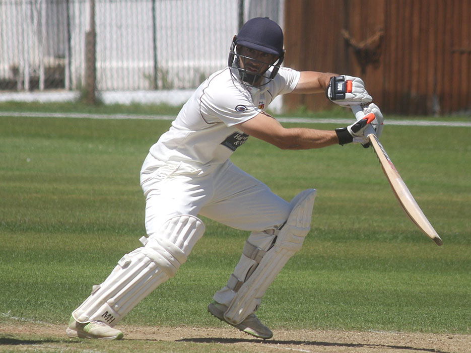 Sidmouth's Alex Barrow  - last season's player of the year who scored 1,100 Premier runs will be aiming to open his account against Heathcoat next summer<br>credit: Gerryhunt21@btinternet.com