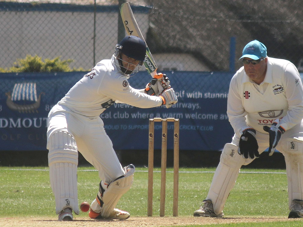Zak Bess hits out for Sidmouth against North Devon last season