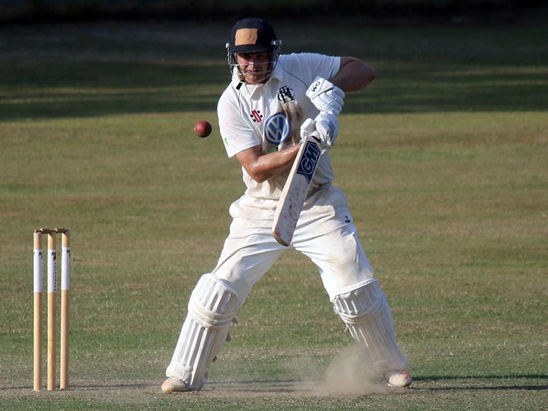 Liam Lewis - clattered 92 not out for Heathcoat in the T20 win over Exeter<br>credit: Gerry Hunt