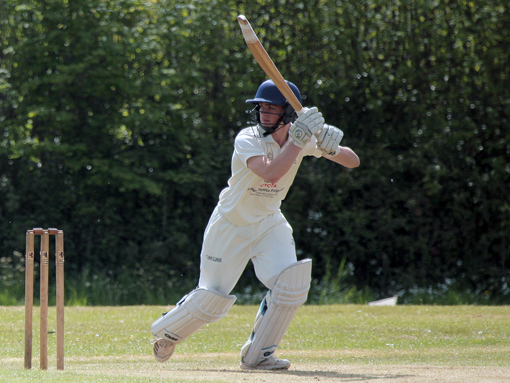 Sam Woodcock - in the runs for Paignton against Abbotskerswell<br>credit: Al Stewart