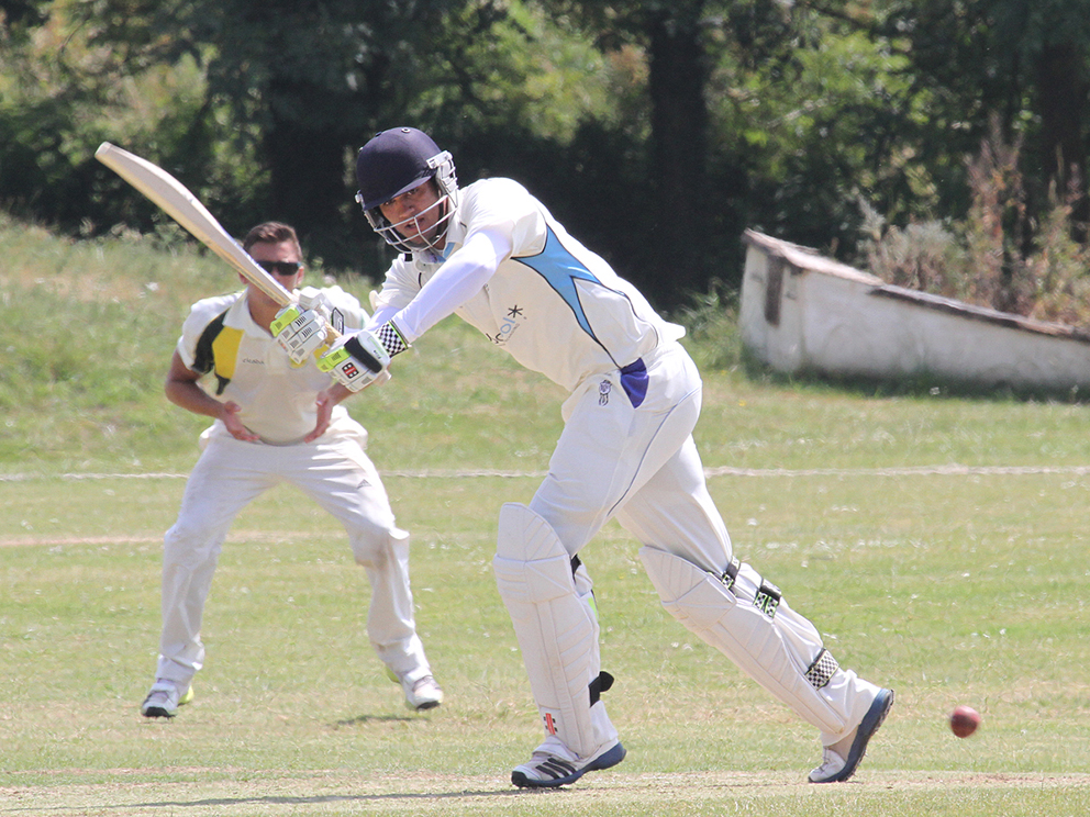 Jason Smith batting for North Devon in 2013 - now he is a South African Test player