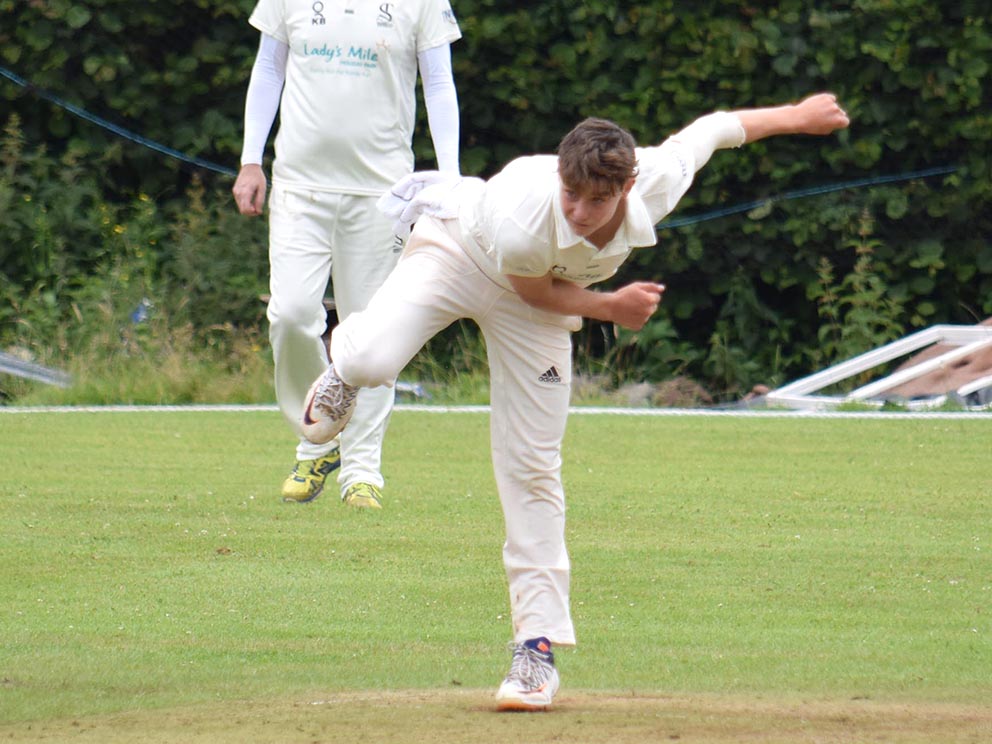 Seb Linnitt – one of two young Devon cricketers picked to play in this year's Bunbury Festival<br>credit: conrad Sutcliffe