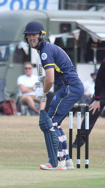 Devon opener Sam Read – in and out for a brisk 11 against Somerset