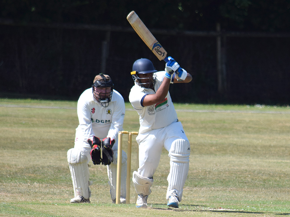 Chelston & Kingskerswell batter Rohan Anthony - almost took his side to victory over Plymstock
