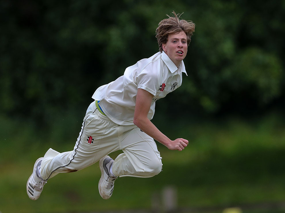 Christian Cabburn, who has worked his way up to the 1st XI from Heathcoat's youth ranks<br>credit: @ppauk | no re-use without consent of copyright holder