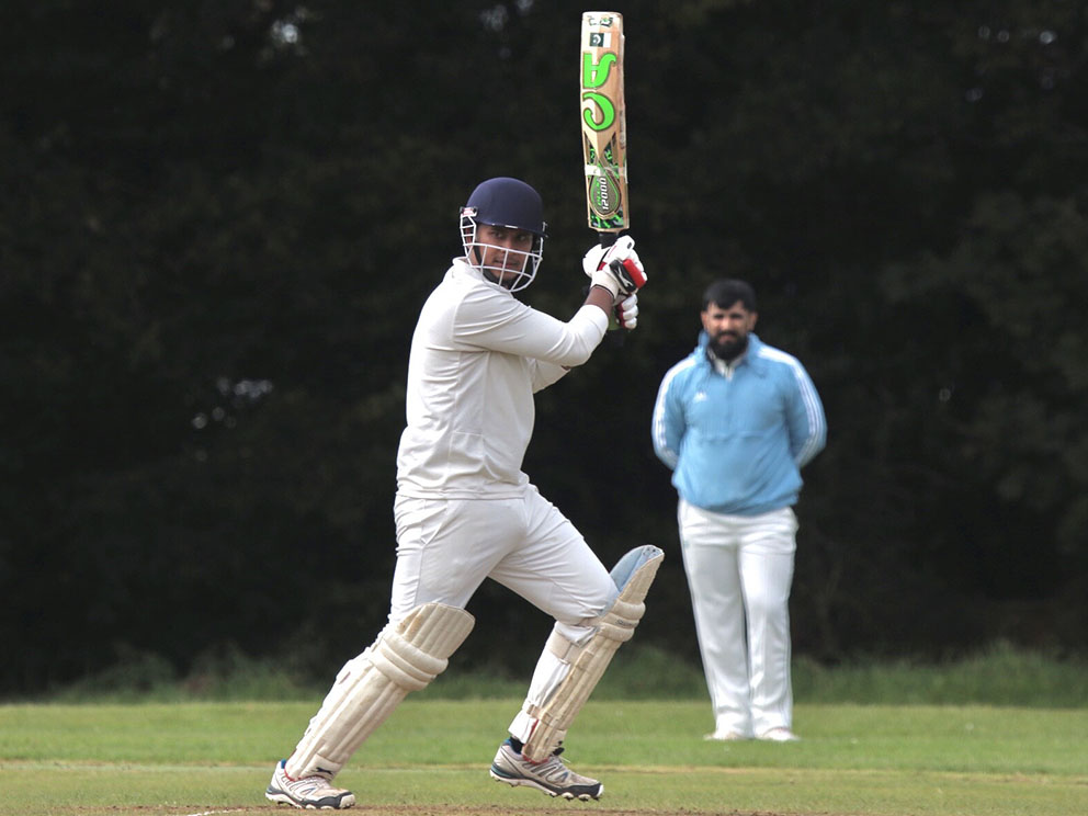 Nuruz Jamal, who scored a century for Plymouth CS&R yet ended up on the losing side against Chudleigh