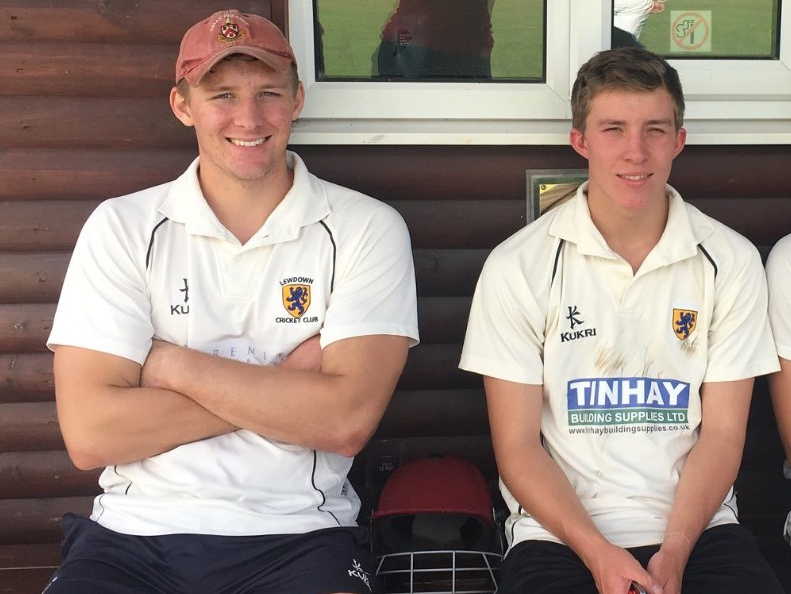 New Lewdown captain Jack Williams (left) who has taken over from brother Harry (right) for the season ahead
