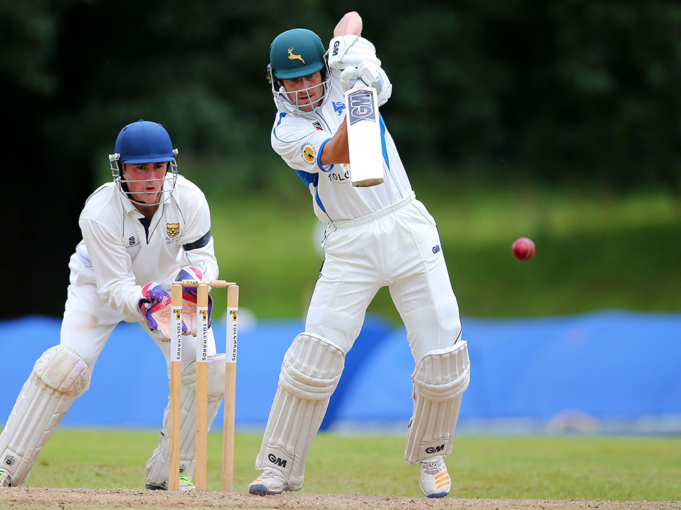 Flashback! Chris Read batting for Devon against Shropshire in 2017, shortly before he retired from First Class cricket