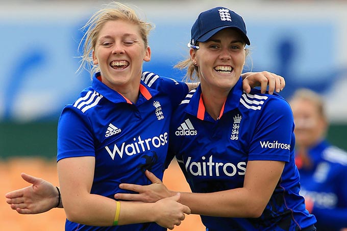 Storm captain Heather Knight (left), pictured here on England duty