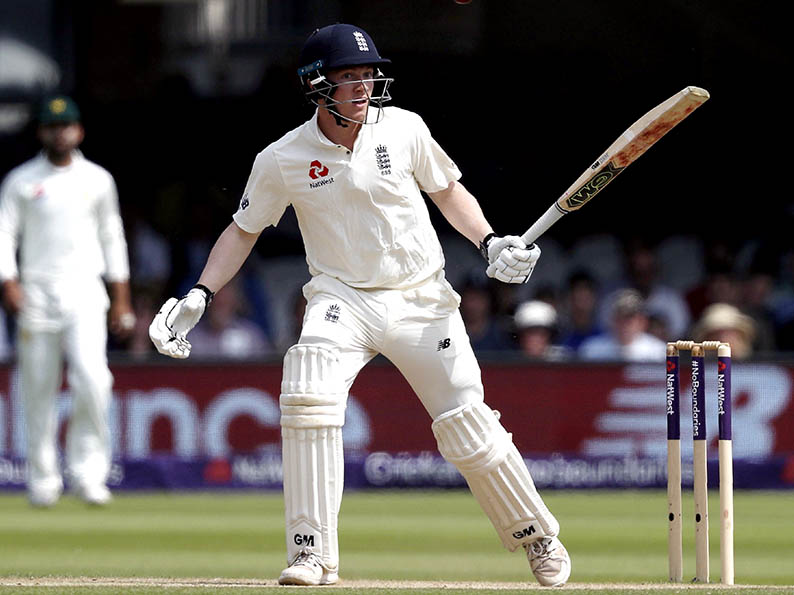 Dom Bess batting for England in the first Test at Lord's<br>credit: ECB/Getty Images