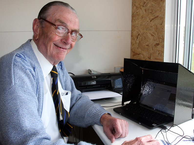 Harold Shaw - in the score box for Devon at Exmouth