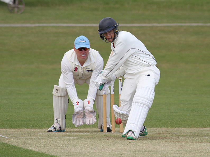Exmouth's Louis Morison - a brutal 146 against Cullompton from just 63 deliveries