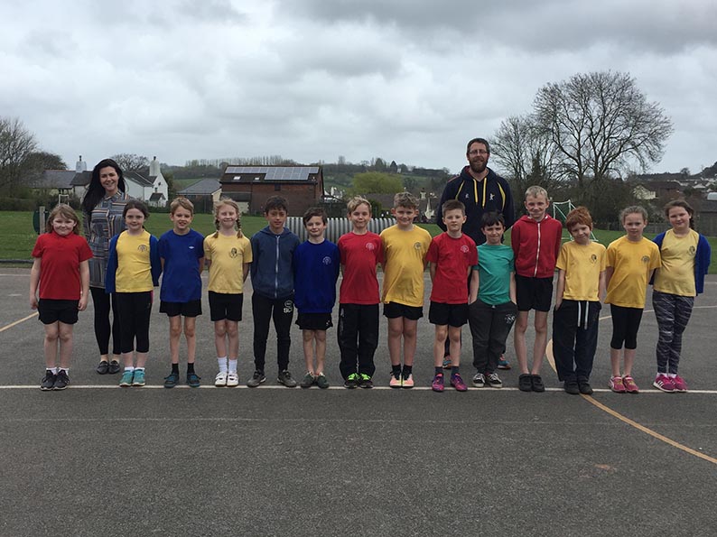 Ipplepen Primary School pupils who took part in the cricket and maths project