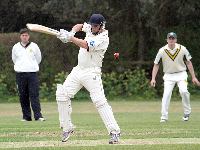 Exmouth's Richard Baggs - his 78 wasn't enough to secure a win against Clyst St George