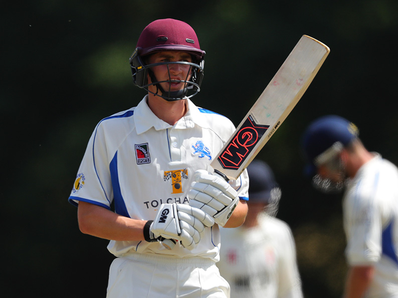 Ton-up Tommy! Devon batter Tom Lammonby, who took a century off Shropshire