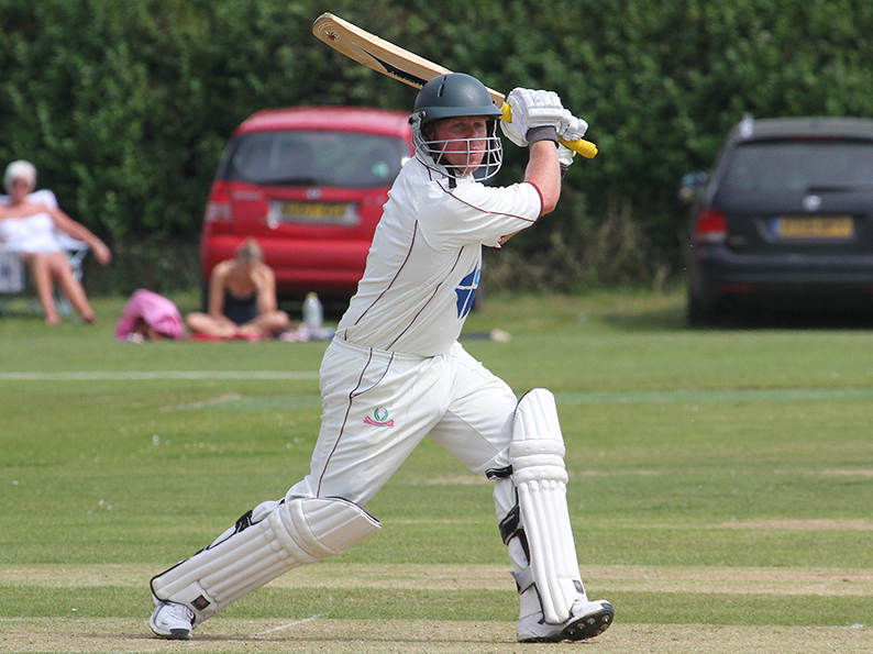 Trevor Anning, who hit an unbeaten century for Budleigh against Chudleigh