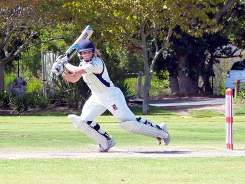 Aylish Cranstone batting for Devon on the last tour to South Africa