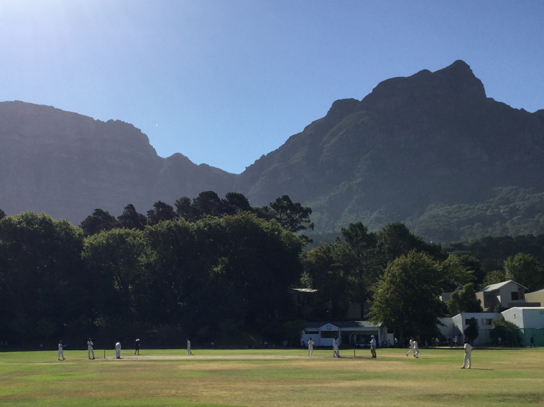 The scene at SACS High School during Devon's T20 game