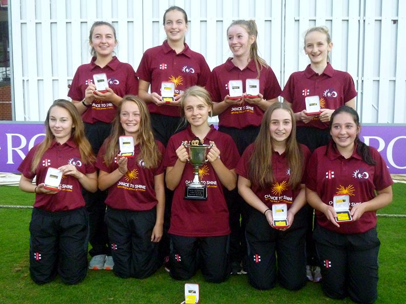 The winning South Dartmoor Girls U15 team