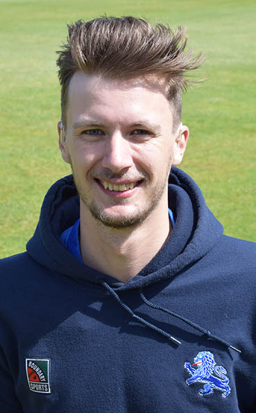 Hugo Whitlock - five wickets for 35 runs on his Devon return