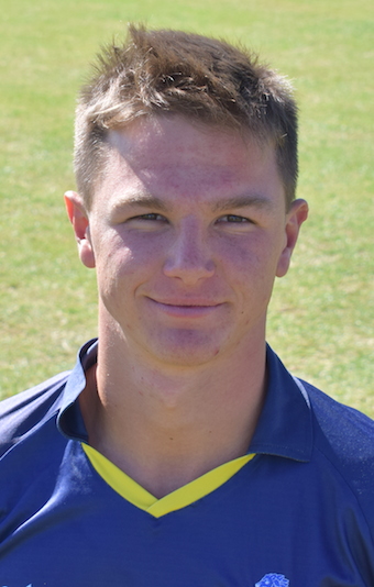Sonny Baker - a big over to finish with from Devon's 17-year-old paceman