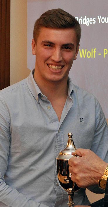 Young player of the year Dan Wolf