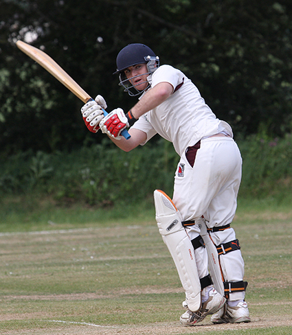 Liam Cook batting for Clyst St George in 2011