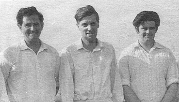 Left to right are Hilton Jones, Geoff Husband and Tony Clapp, taken from a 1969 Tavistock team photo