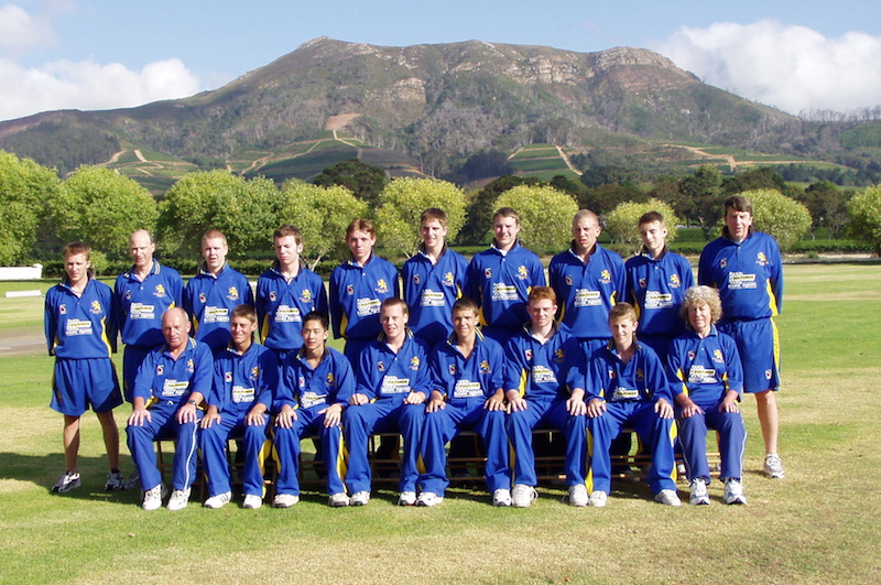 The team on tour in 2003.