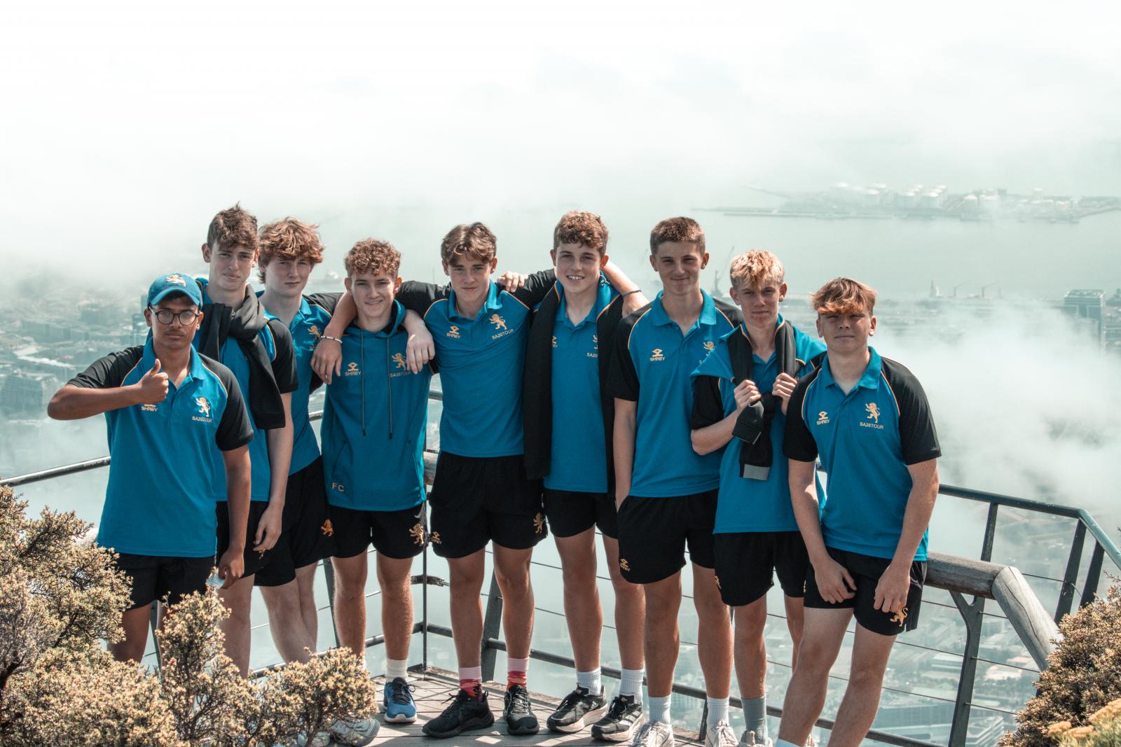 The 2022 squad on Table Mountain, South Africa.
