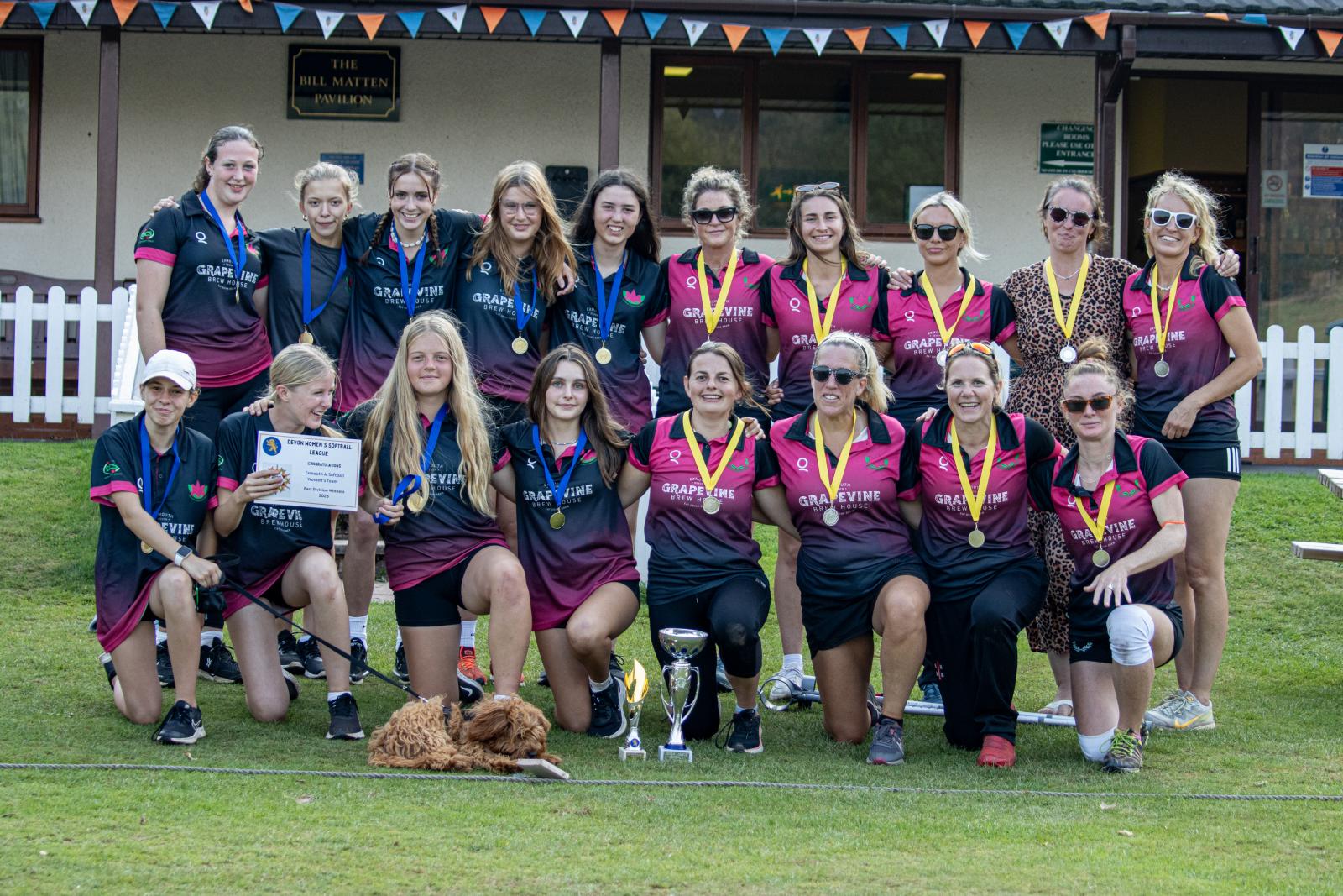 Exmouth CC retained the Devon Women's Softball League title in 2023.