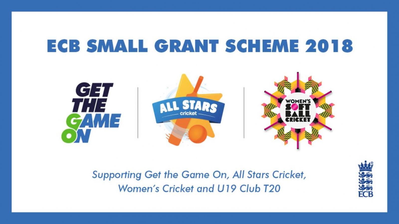 Devon clubs can apply for up to Â£4,000 following the launch of the 2018 ECB Small Grant Scheme.