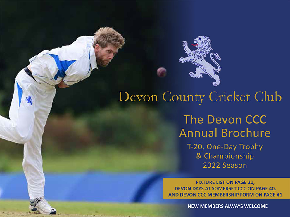 The new Devon CCC annual brochure