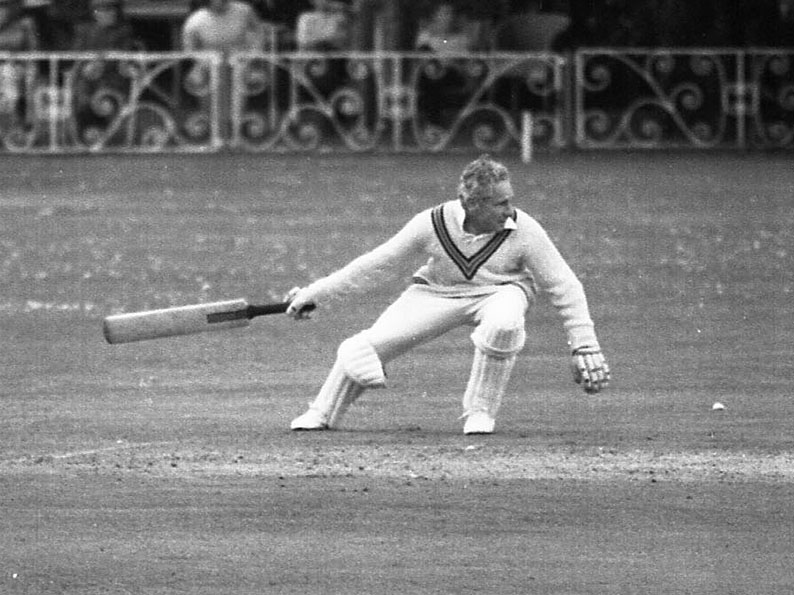 Geoff Evans batting for Devon against Staffs at Torquay in 1978