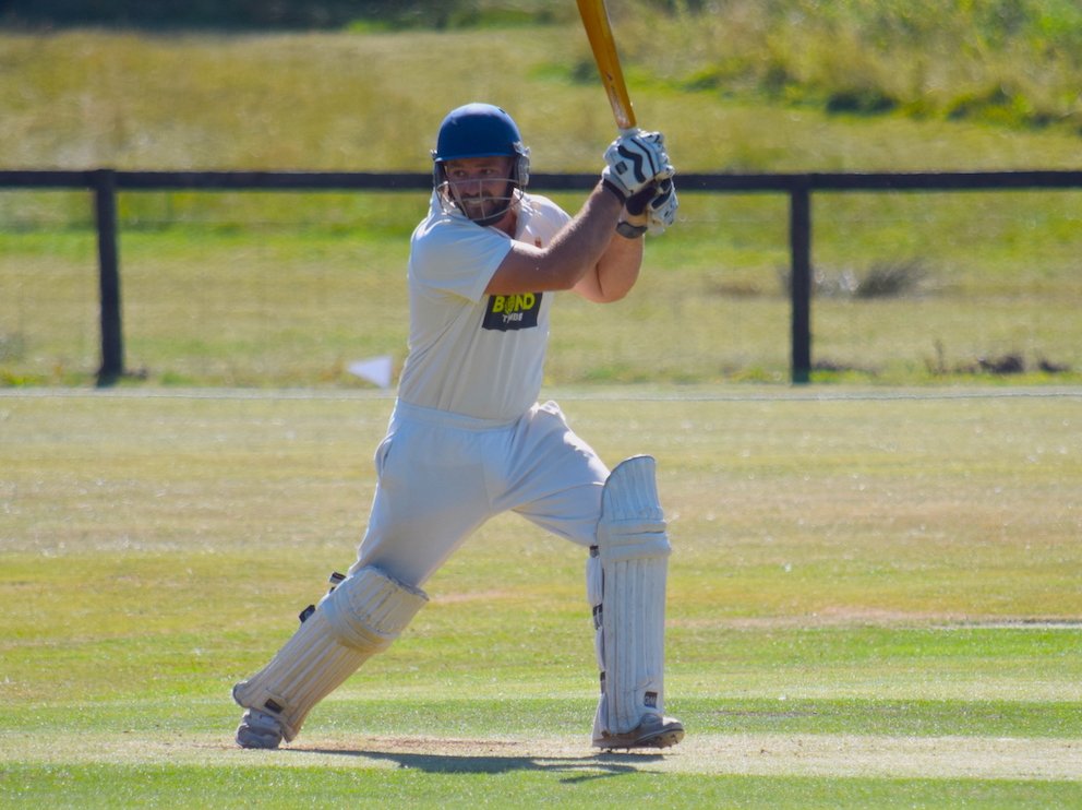 Tavistock batter Rhys Davies, whose studious innings took his side in touching distance of victory<br>credit: Conrad Sutcliffe - no re-use without copyright owner's consent