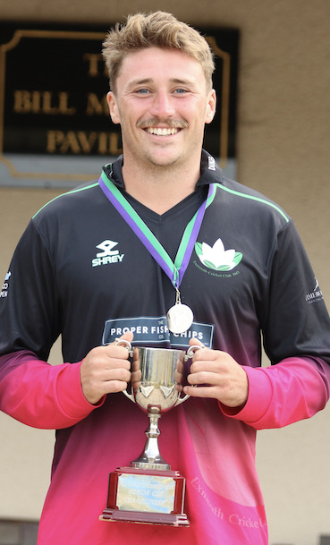 Exmouth captain Fin Marks keeps a tight grip on the Devon T20 Cup 