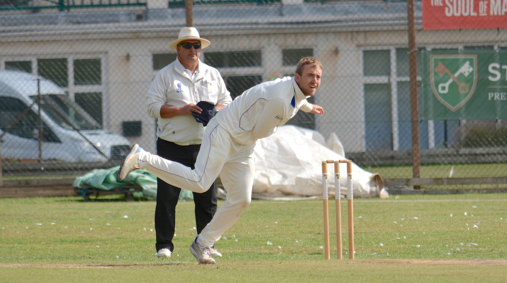 Sam Read – Devon's Sultan of Spin – who took six wickets against Oxfordshire and has 19 for the season at less than 19 runs each