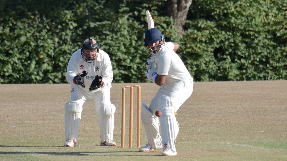 Ivybridge's Abraham Kopparambil – topped 400 runs in the promotion-winning season<br>credit: Conrad Sutcliffe - no re-use without copyright owner's consent