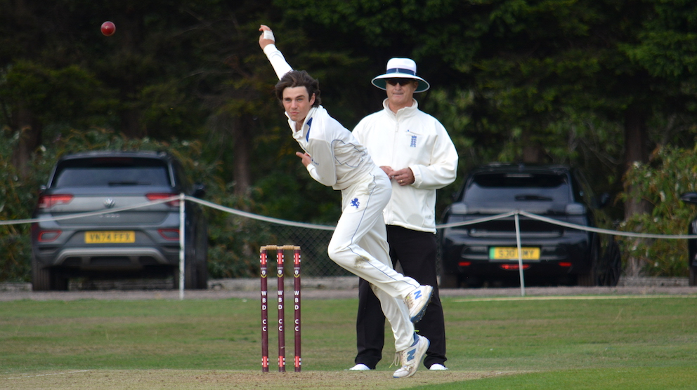 Devon spin bowler Callum Harvey, who had a 12-wicket haul in the final <br>credit: Conrad Sutcliffe - no re-use without copyright owner's consent