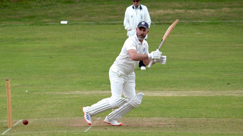 Kenn skipper James Mason – runs and wickets in the bounce back win over Chagford<br>credit: Conrad Sutcliffe - no re-use without copyright owner's consent