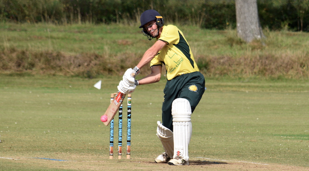 Budleigh Salterton's in-form batter Luke Domaschenz – another half-century against CSG<br>credit: Conrad Sutcliffe - no re-use without copyright owner's consent Budleigh Salterton's in-form batter Luke Domaschenz – another half-century against CSG<br>credit: Conrad Sutcliffe - no re-use without copyright owner's consent