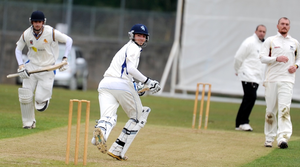 Last man standing: Matt Thompson batting against Oxfordshire in 2013. The only member of that side still playing for Devon in 2026