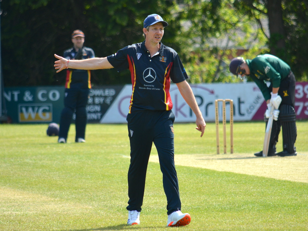 Clint McCabe, who has stepped aside as Exeter 1st XI captain