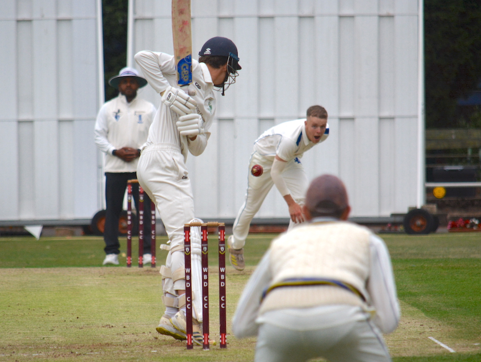 Devon seamer Craig Penberthy, who put pressure oj Bucks with two wickets in two balls