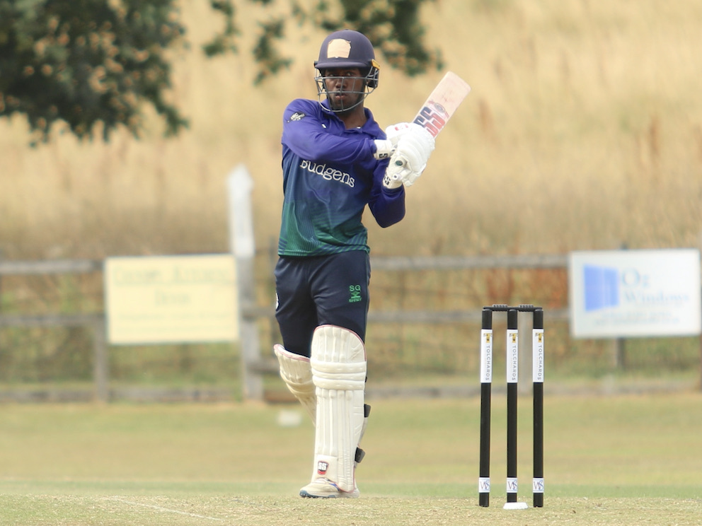 Shaq Glasgow – man of the match for Bridestowe & Belstone | Photo: D T Sports Photography 
