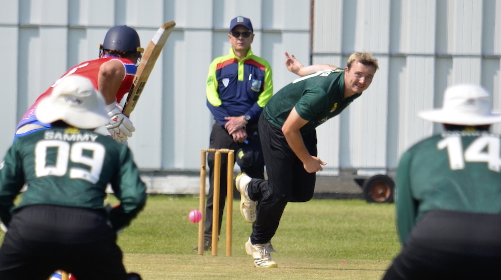 Cornwood captain Matt Skeeter – three wickets in four balls against Bradninch & Kentisbeare<br>credit: Conrad Sutcliffe - no re-use without copyright owner's consent