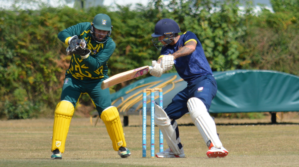Plympton's Billy Pitman – in at the end in the win over Kenn<br>credit: Conrad Sutcliffe - no re-use without copyright owner's consent